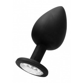 Черная анальная пробка N 91 Self Penetrating Butt Plug - 9,5 см.