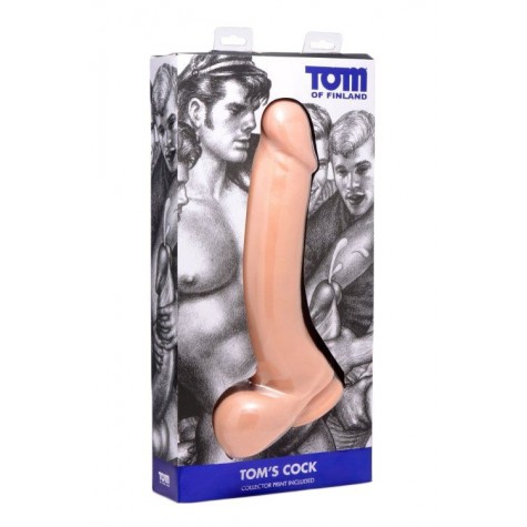 Изогнутый фаллоимитатор-гигант Toms Cock 12 Inch Suction Cup Dildo - 33 см.